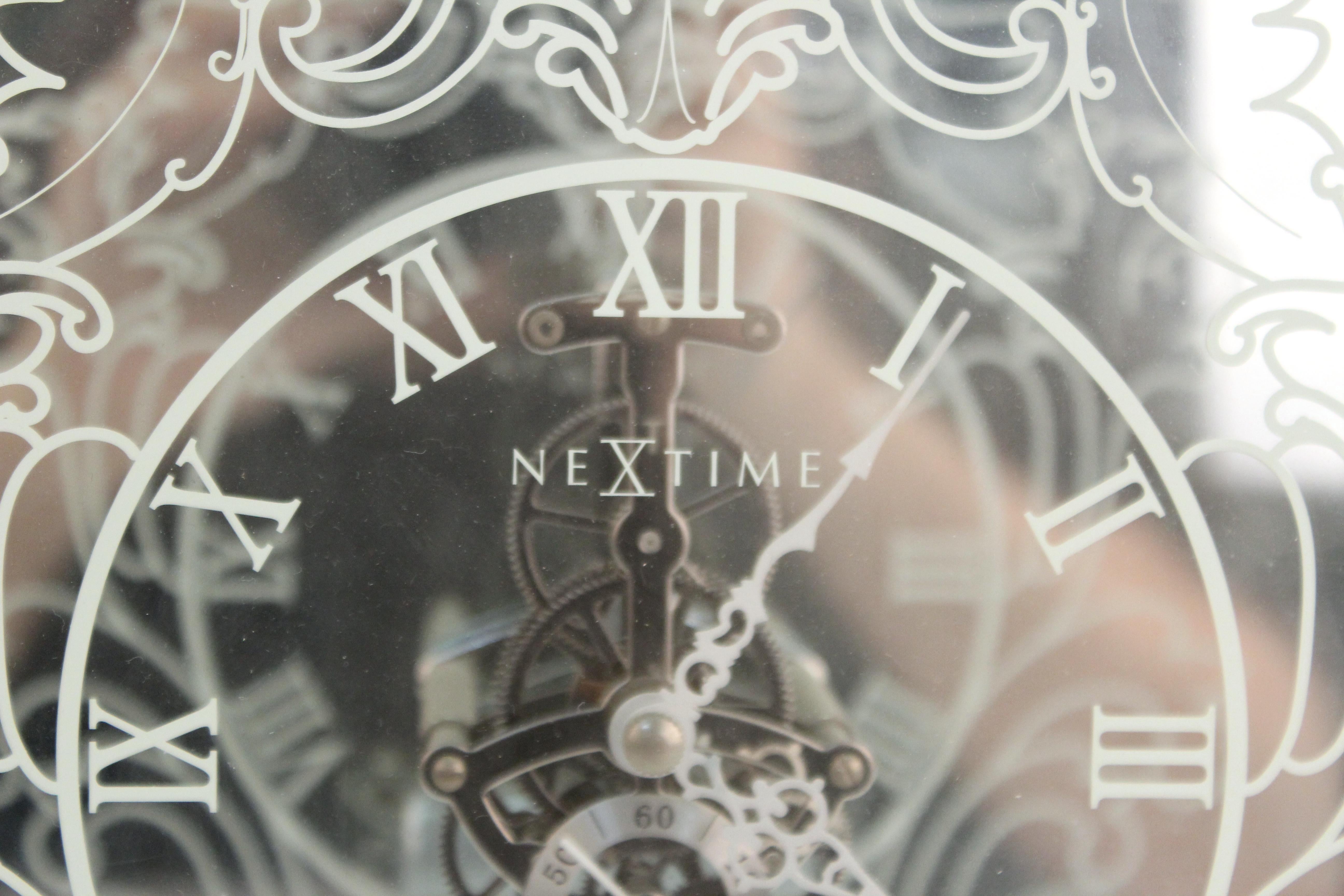 modern glass clock