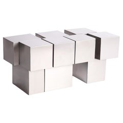 Nexus 67 Stainless Steel Bench by Drusch Design