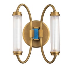 Nexus Double Arm Brass Wall Sconce