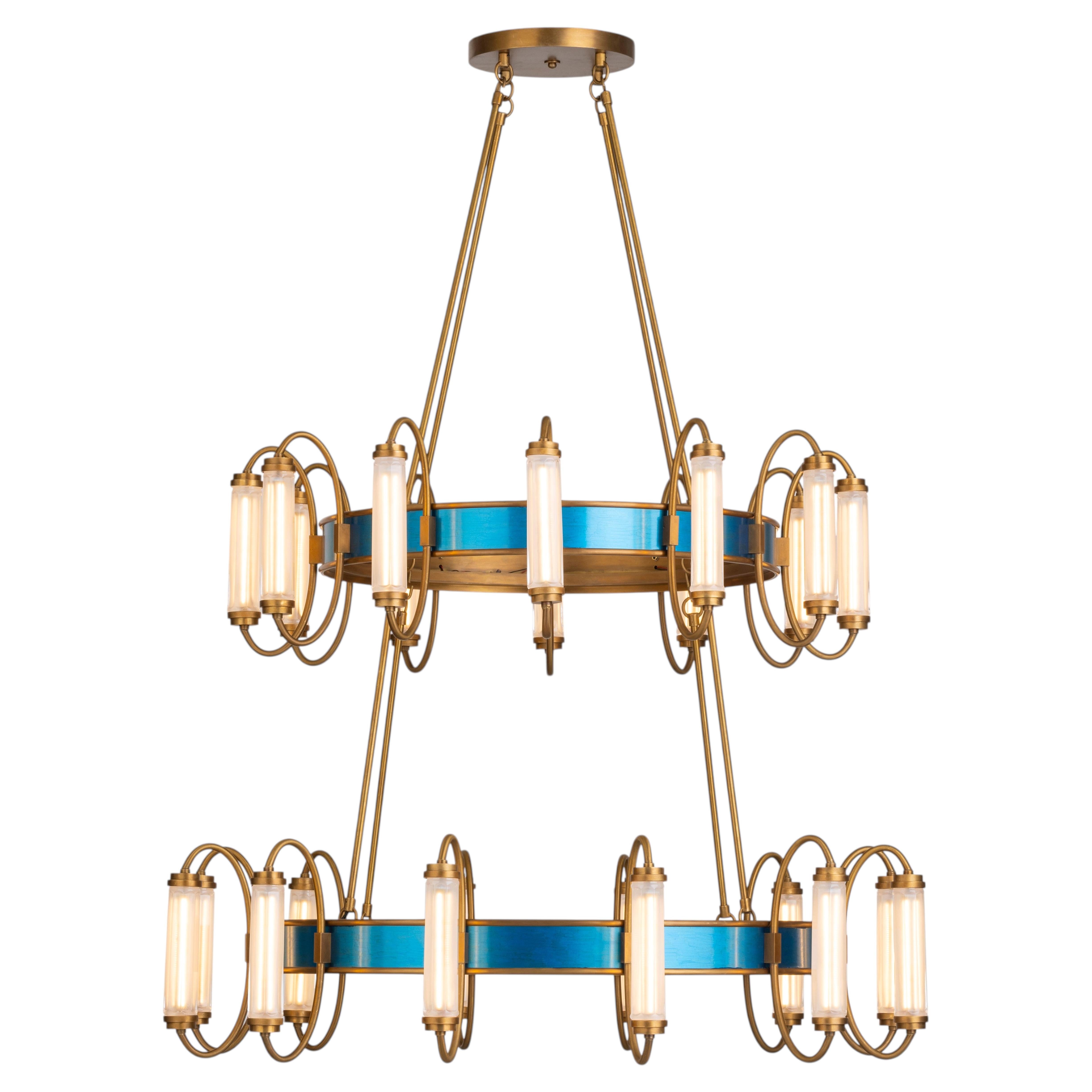 Nexus - double tier chandelier in vendita