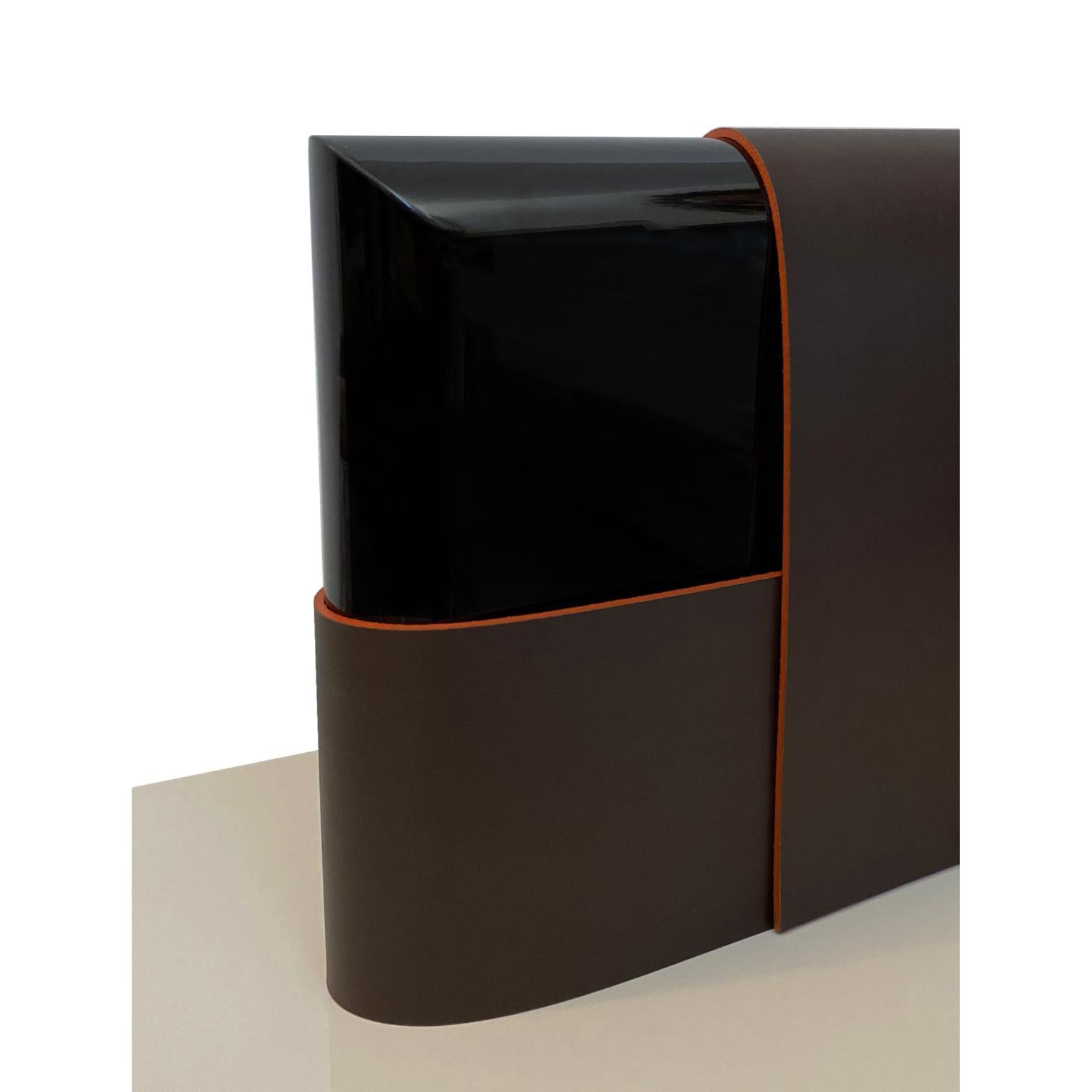 Nexus Leinen Master 01 Gepolstertes und Lederbett mit Kopfstütze von Casa Casati im Angebot 5
