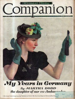 "Looking Into the Mirror" Cover Illustration, Woman's Home Companion