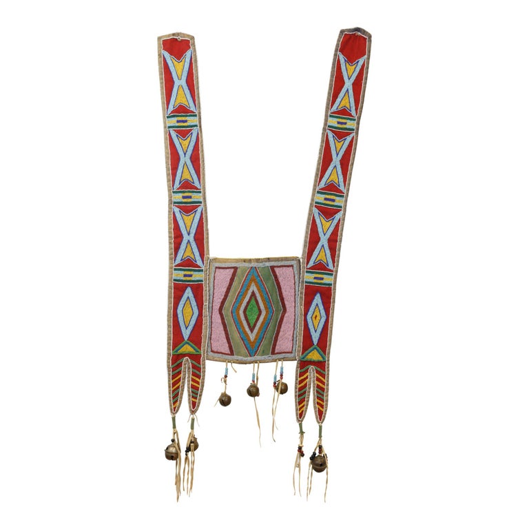 19th Century Native Nez Perce Beaded Martingale For Sale at