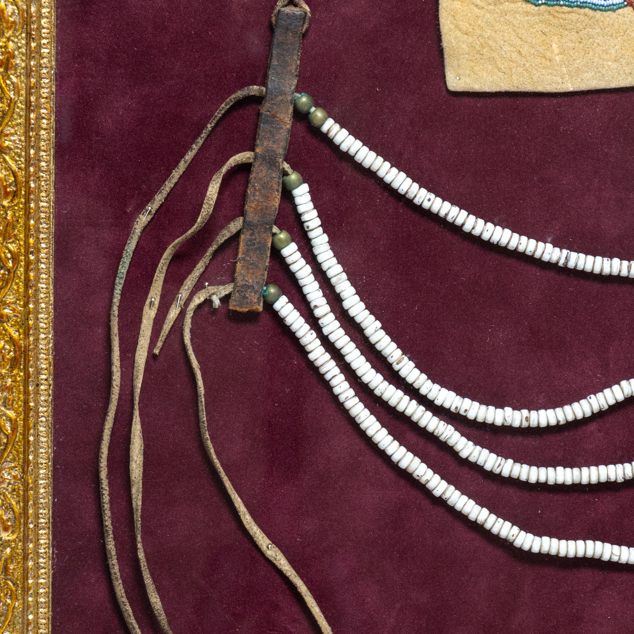 American Nez Perce Loop Necklace and Gauntlet Panel For Sale