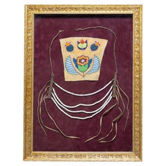 Antique Nez Perce Loop Necklace and Gauntlet Panel