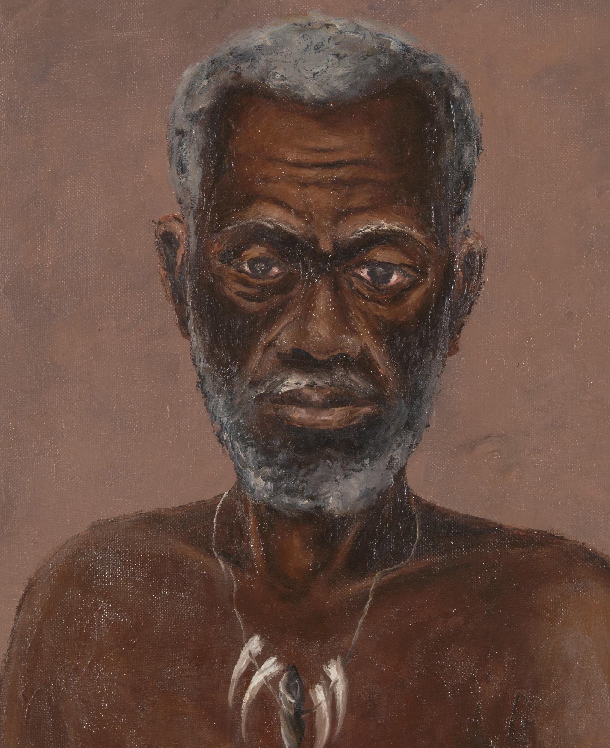 Marc Ngandu (Ngandu Muela Kabengi Babu) was born in 1934 in Luebo, went to high school in Luluabourg, and then took courses at the Ecole d'art de Ngandajika. Having proved to be a good draughtsman from a young age, he followed a few courses at
