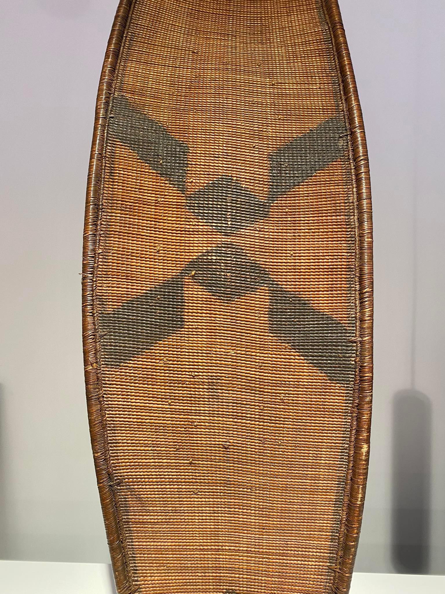 Ngombe Doko tribe Tribal wicker Shield - DR Congo - 19th Century - African Art For Sale 5