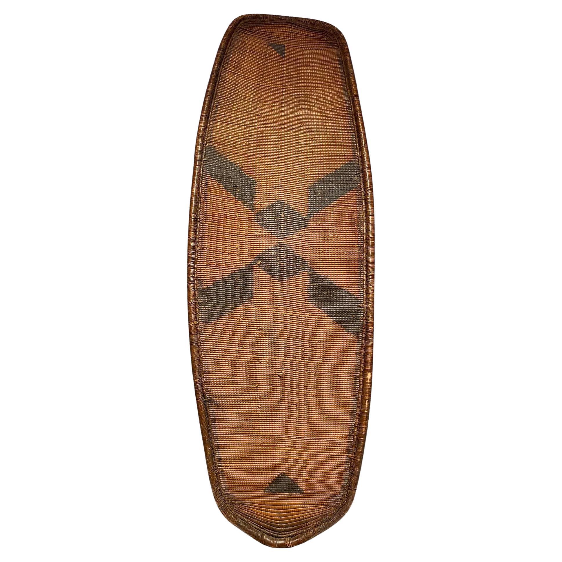 Scudo tribale in vimini della tribù Ngombe Doko - DR Congo - XIX secolo - African Art