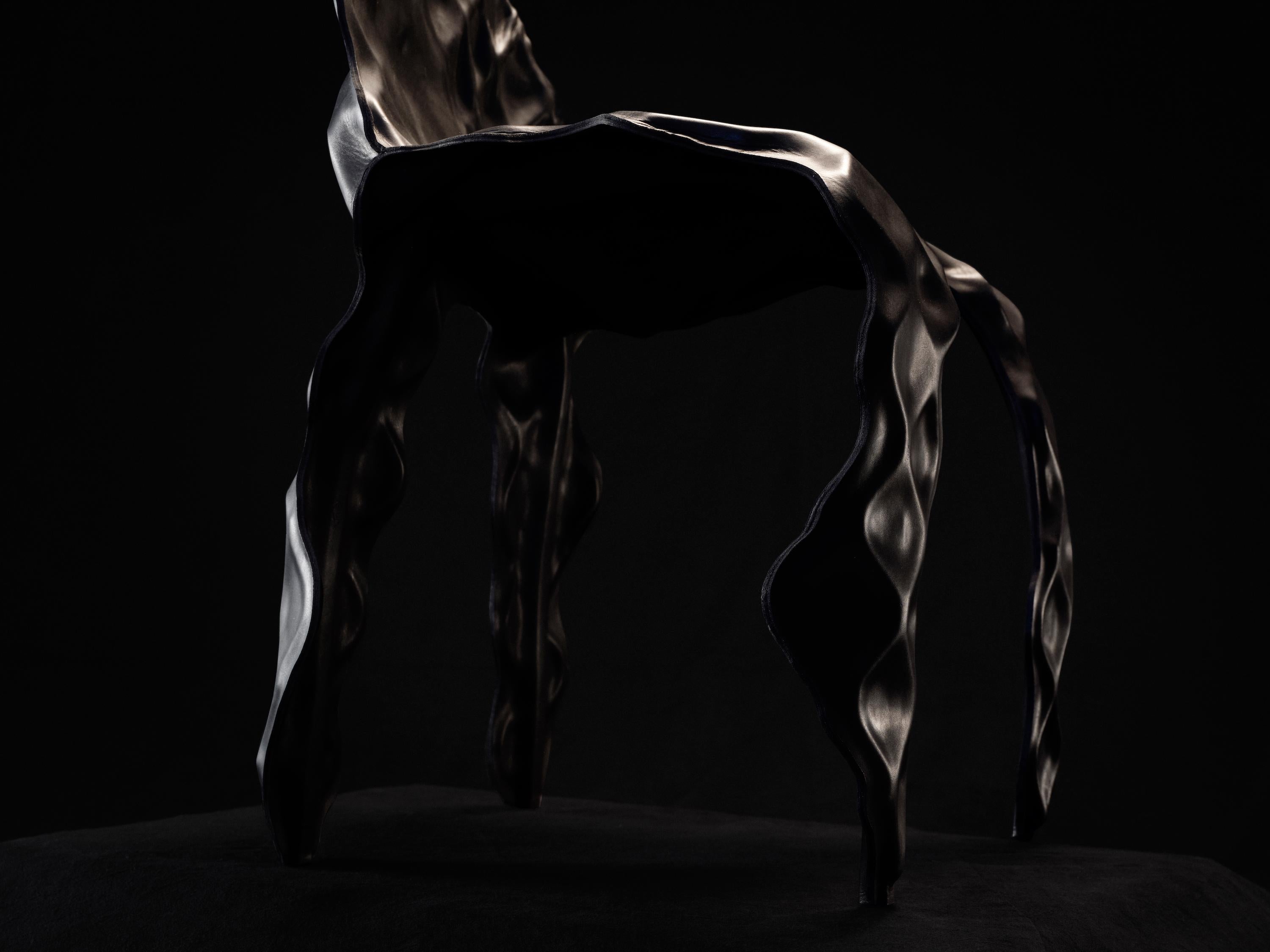 Australian Ngumu Janka Warnti Chair, Black, by Trent Jansen & Johnny Nargoodah