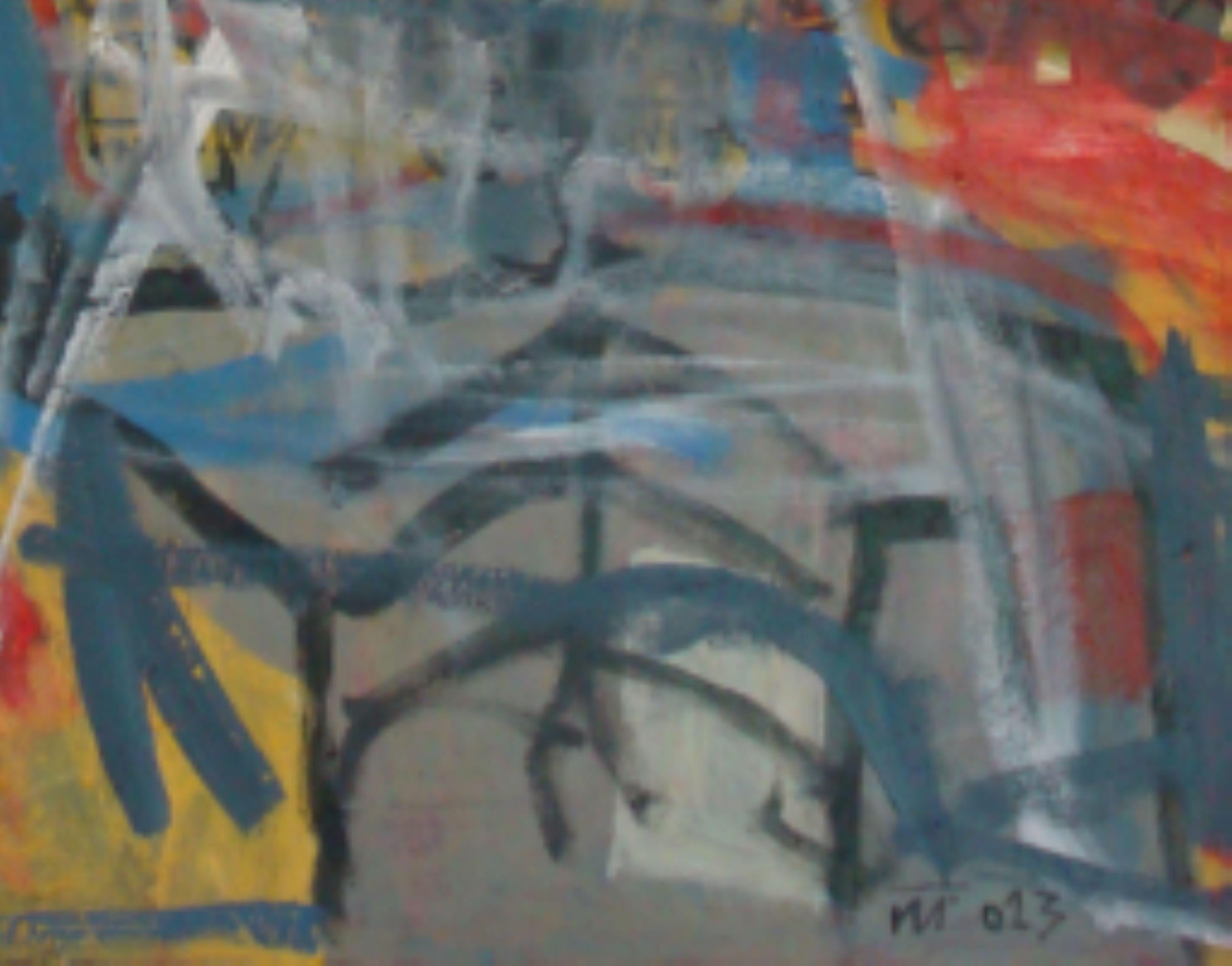 Nessuna possibilità - Abstract Painting Grigio di Nguyen Cong Cu