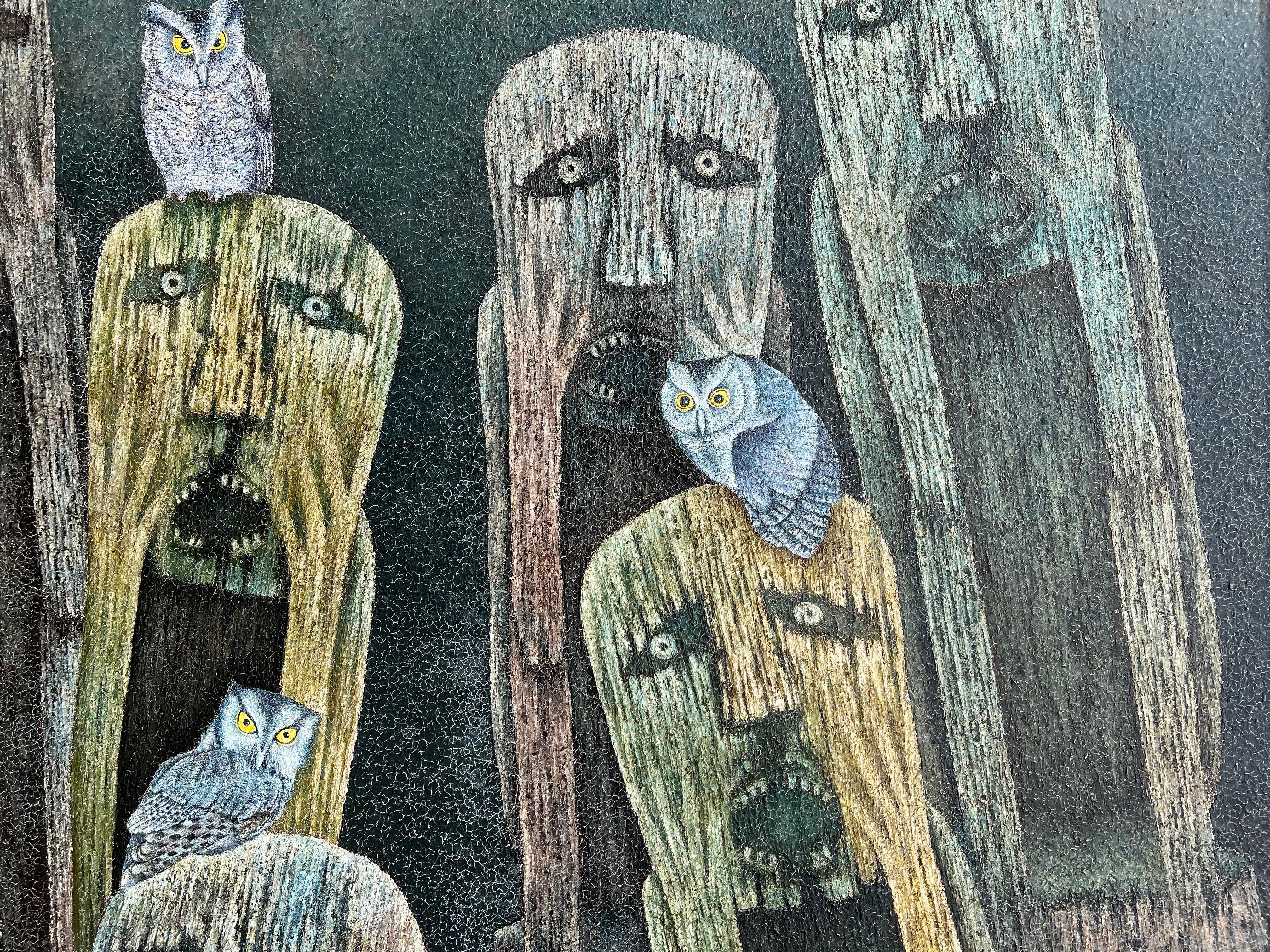 Gran cuadro al óleo vietnamita contemporáneo de arte popular asiático Nguyen Thanh Son en venta 15