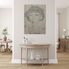 «Kiss Me»: retrato figurativo contemporáneo al óleo