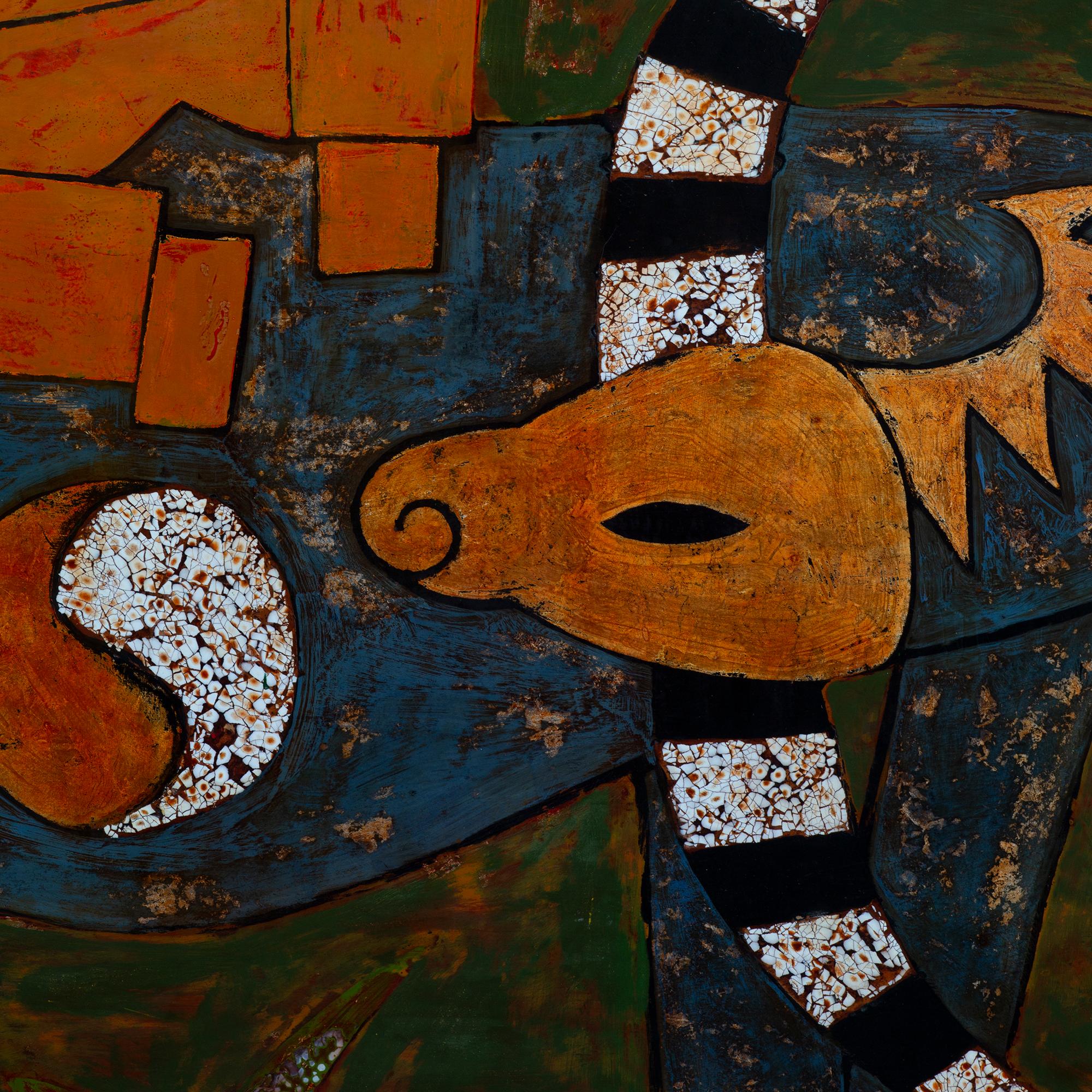 'Bull Song' Figurative Painting 3