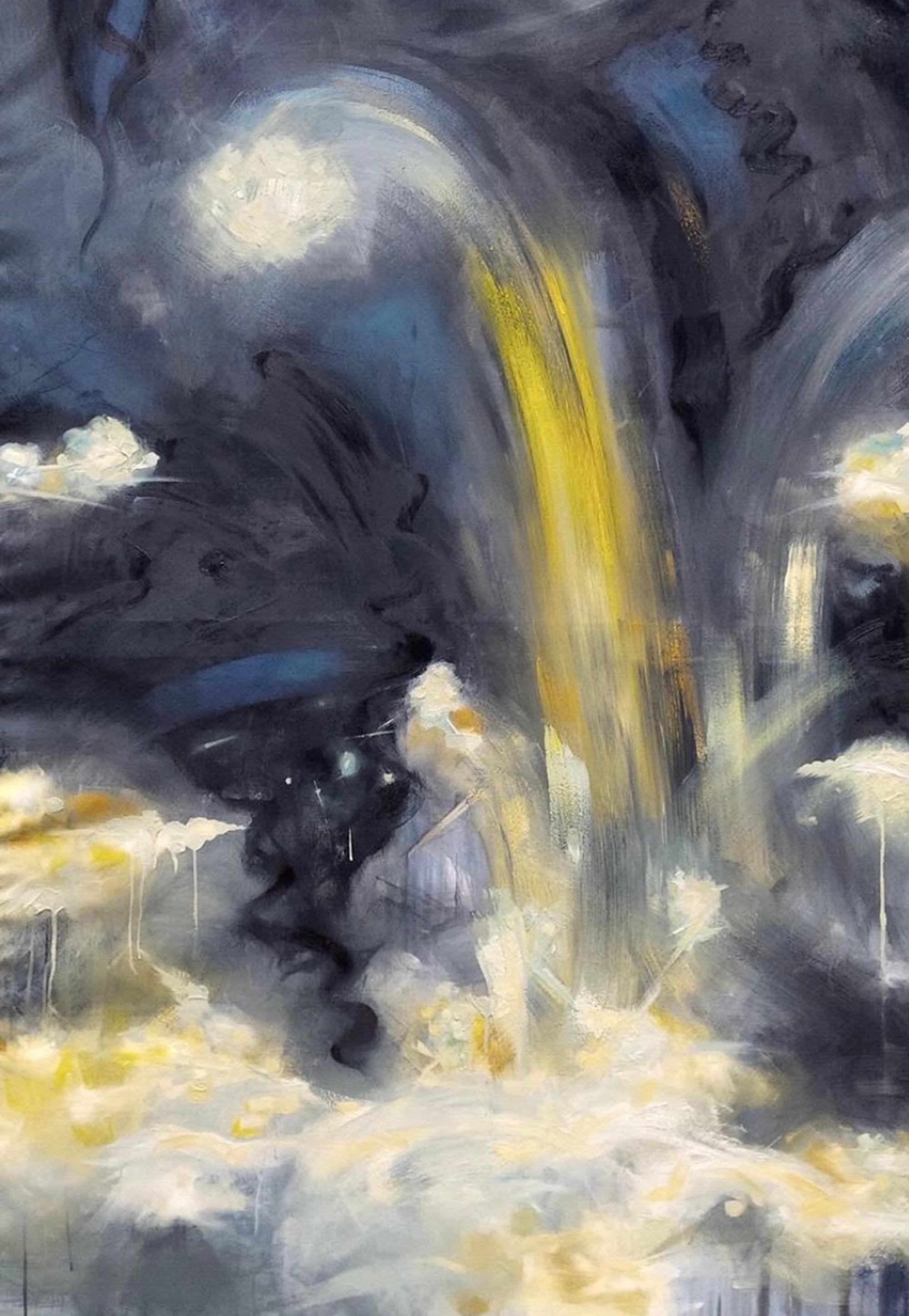 Nguyen Xuan Anh Abstract Painting - Yellow Waterfalls