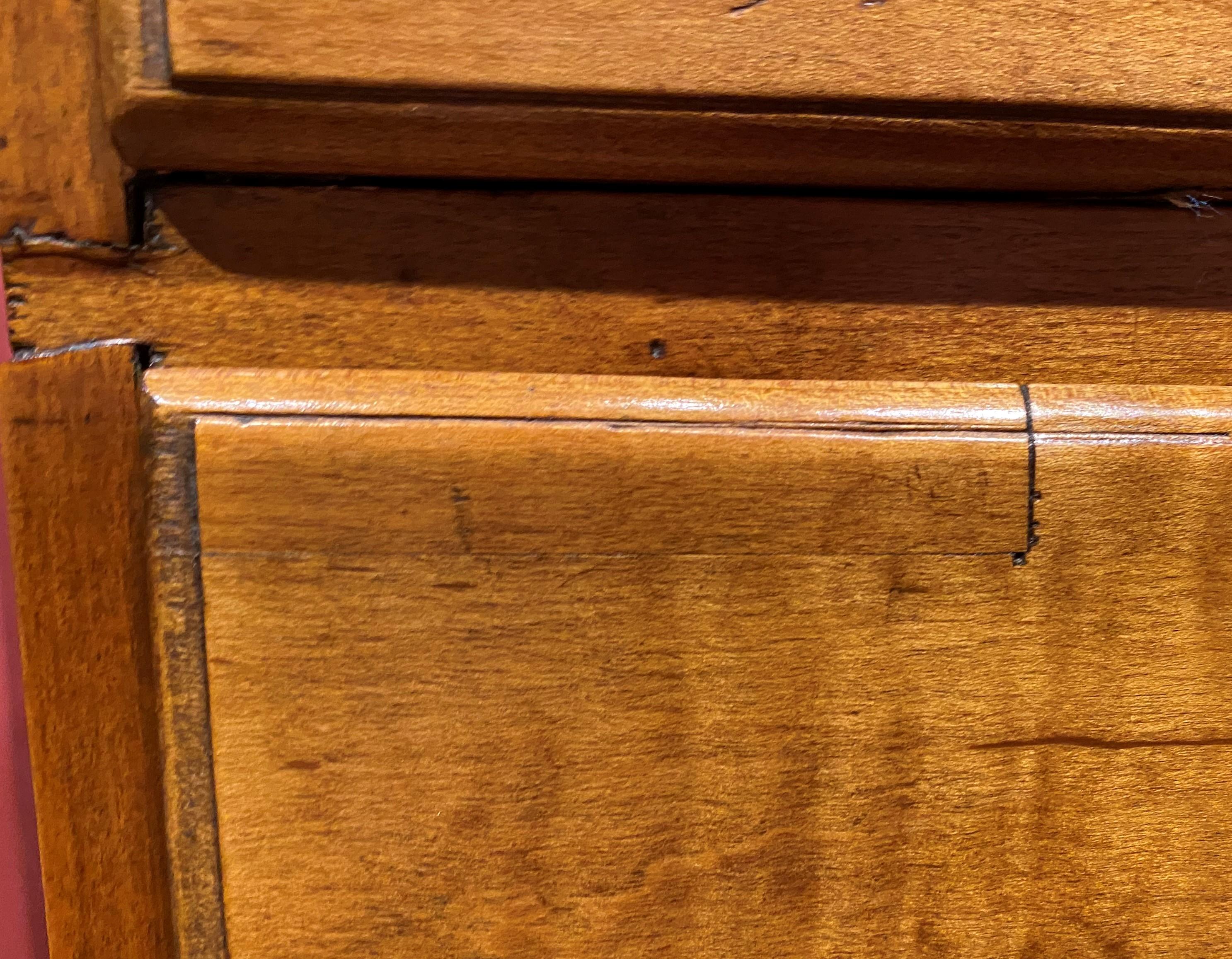 NH Queen Anne Curly Maple Highboy Attributed to the Dunlap Workshop c 1760-1780 13