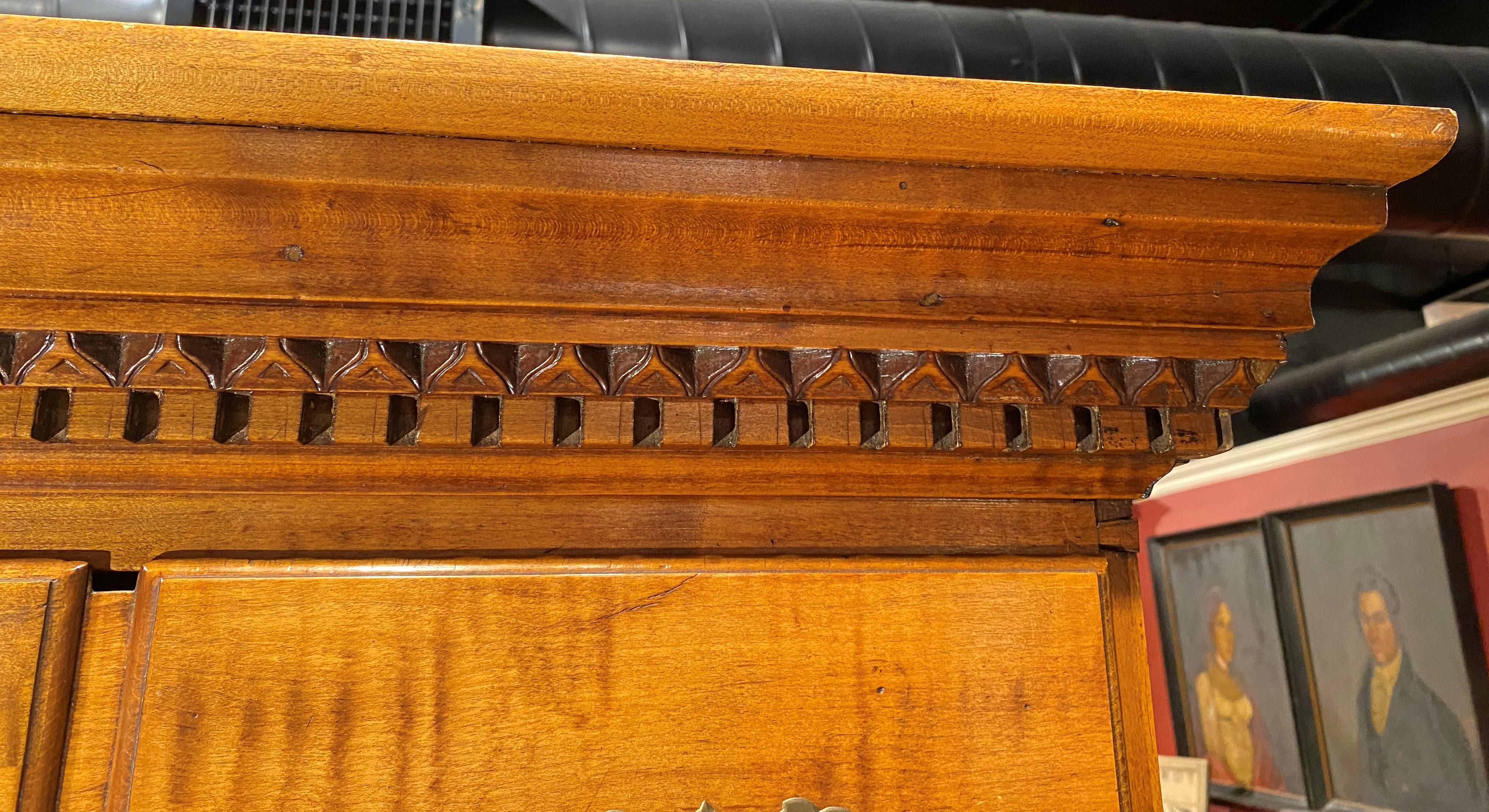 NH Queen Anne Curly Maple Highboy Attributed to the Dunlap Workshop c 1760-1780 1