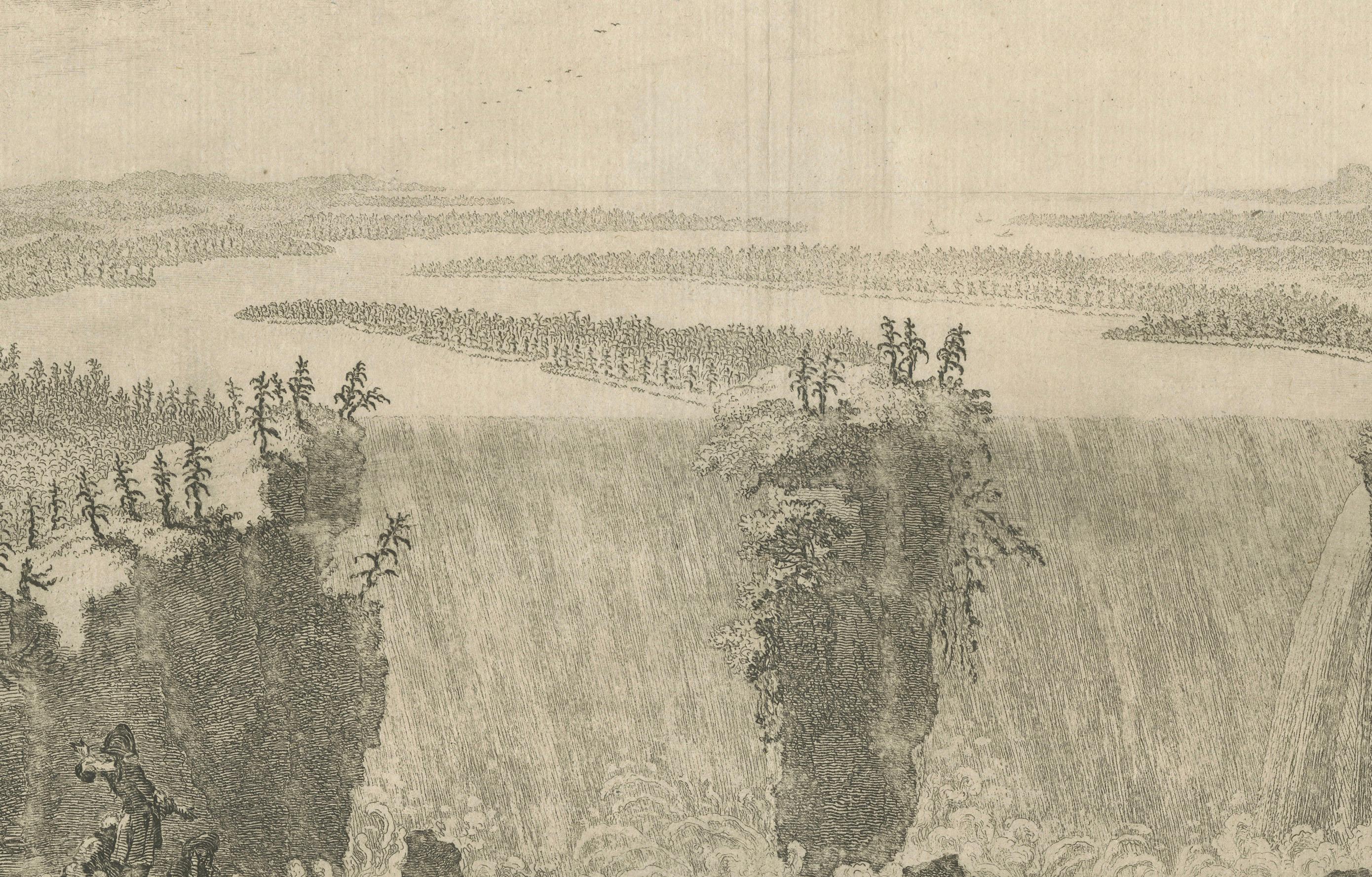 Niagara Falls, Cataracte de Niagara – Early French Engraved View, c.1780