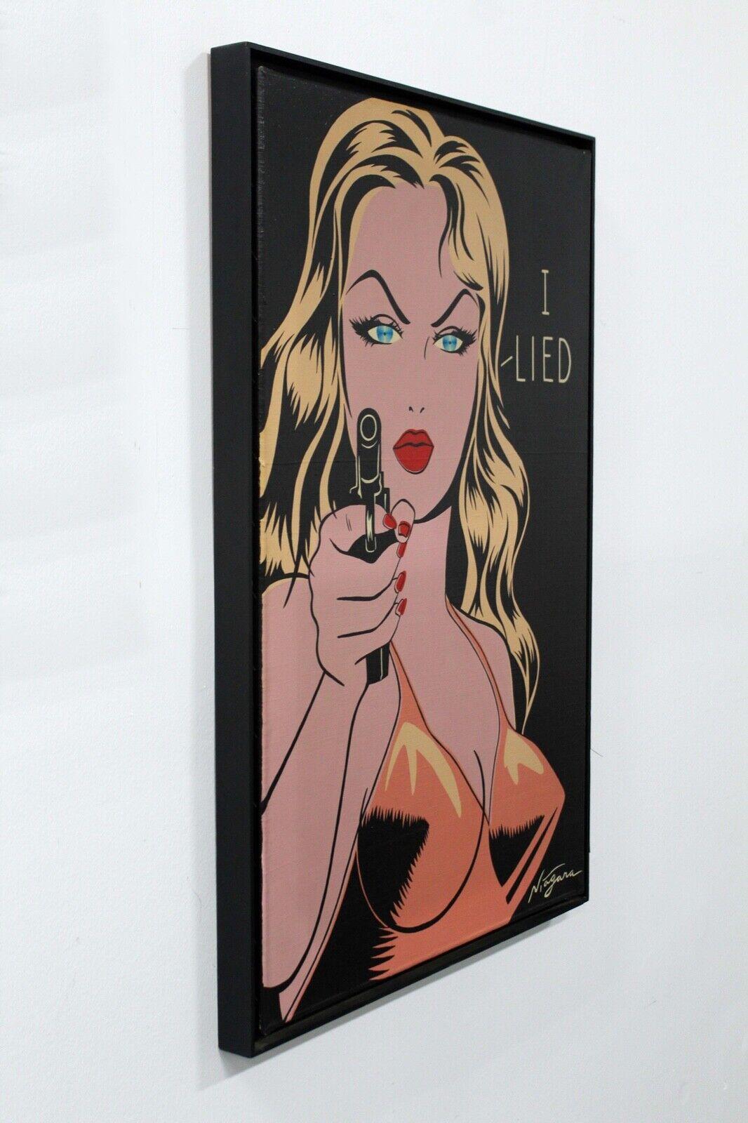 Le Shoppe Too in Michigan is offering this chic and sophisticated original acrylic painting on canvas titled 