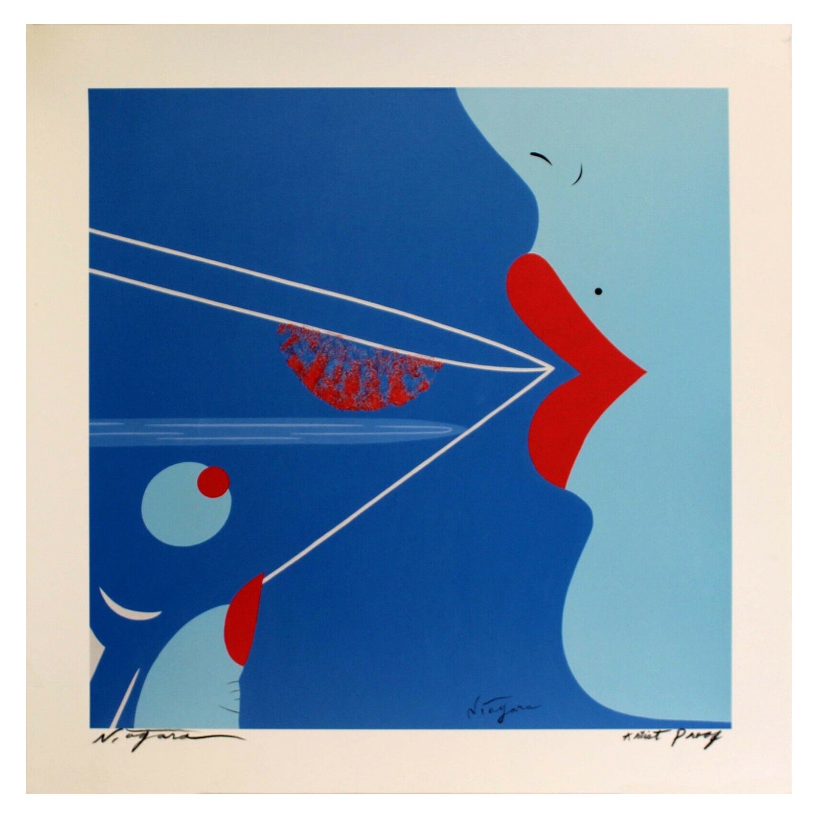 Niagara Lipstick Traces Signed Artist Proof Contemporary Giclee Unframed