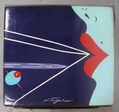 Niagara Martini Design Hand Painted Mid-Century Modern Vintage Cocktail Table