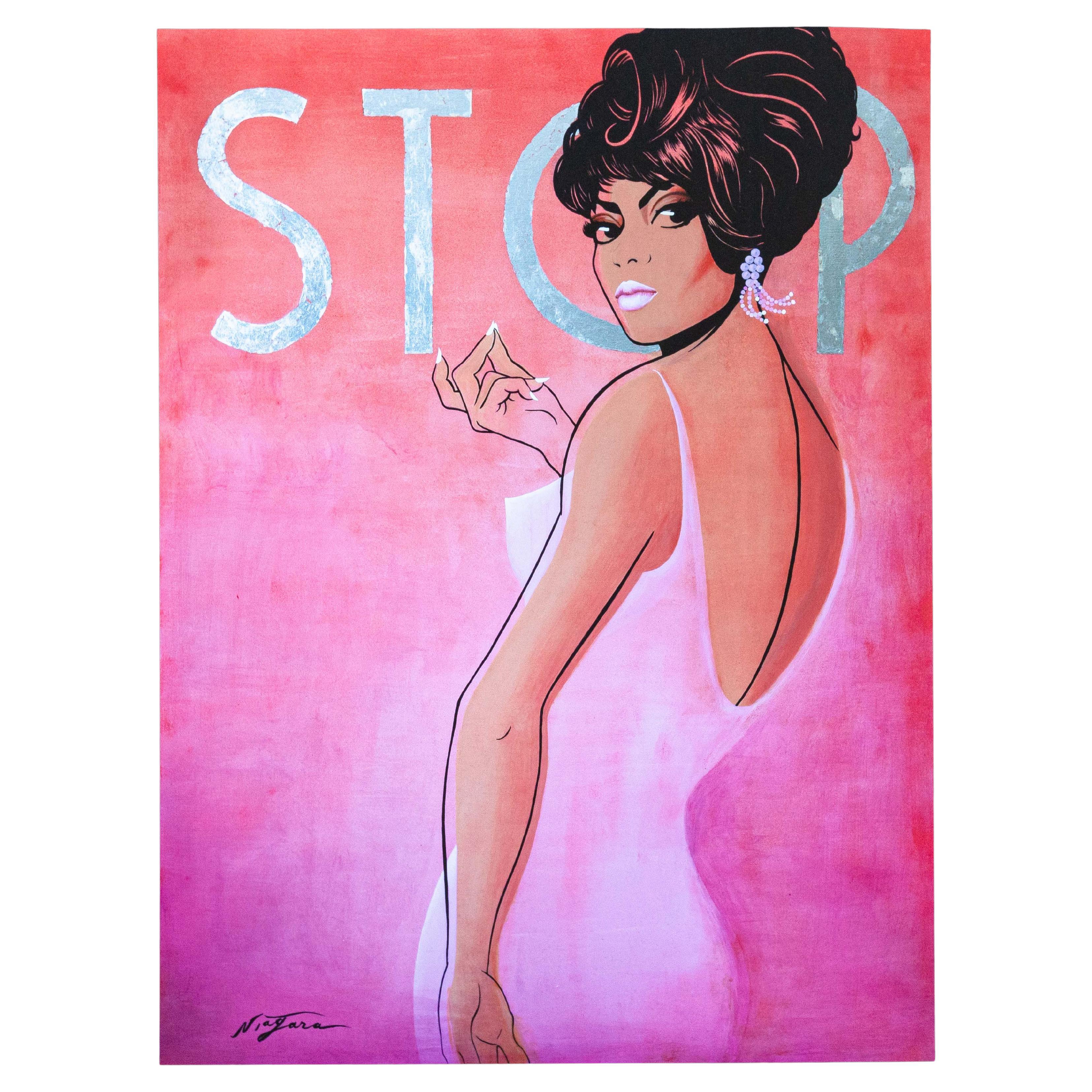 Niagara Stop (Diana Ross) Serigrafía contemporánea firmada sobre papel Sin enmarcar 2022