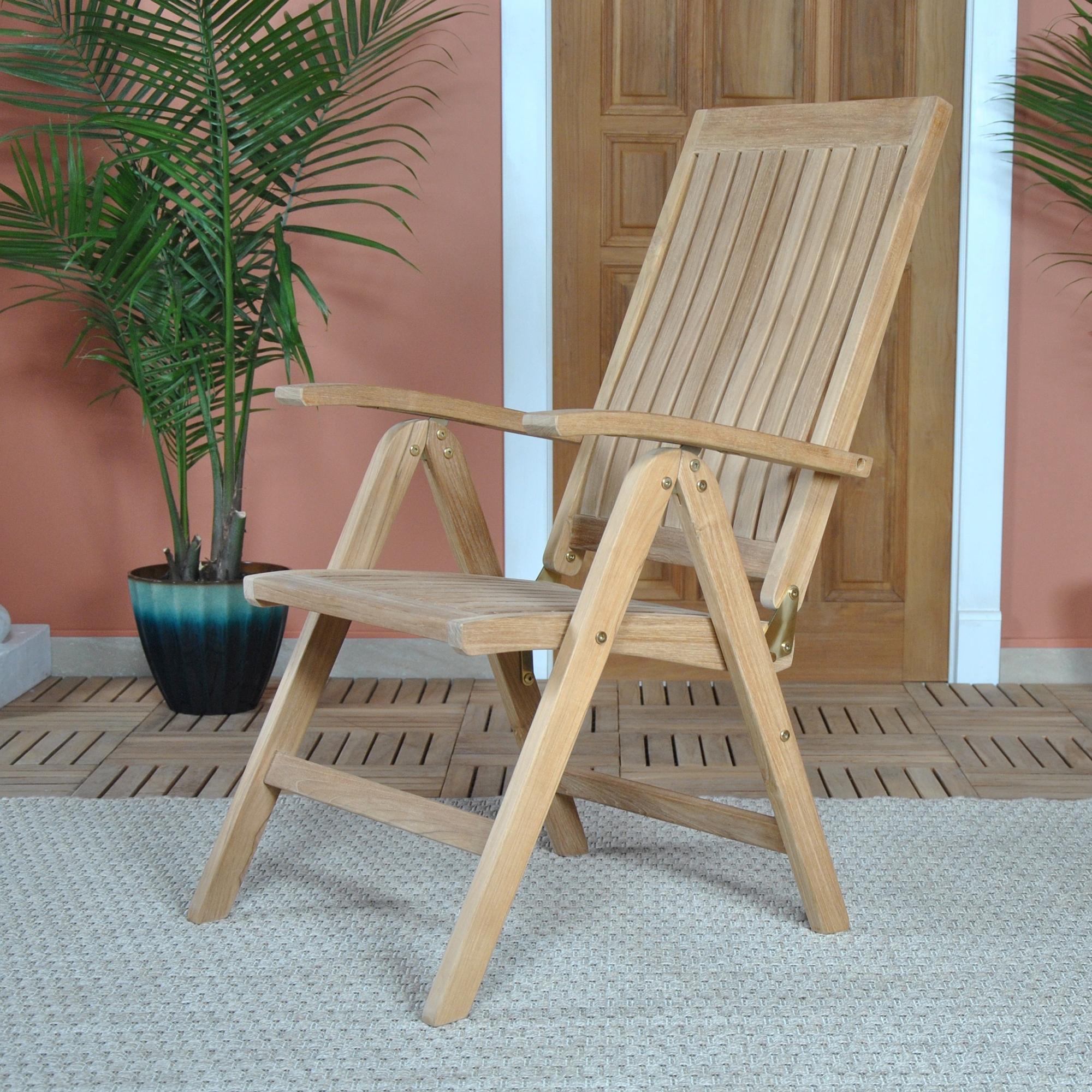 XXIe siècle et contemporain Chaise Niagara Teak Crown