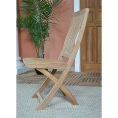 Niagara Teak Crown Folding Side Chair