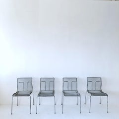 Niall O'Flynn galvanized metal "Rascal" dining chairs for Spectrum, 1997