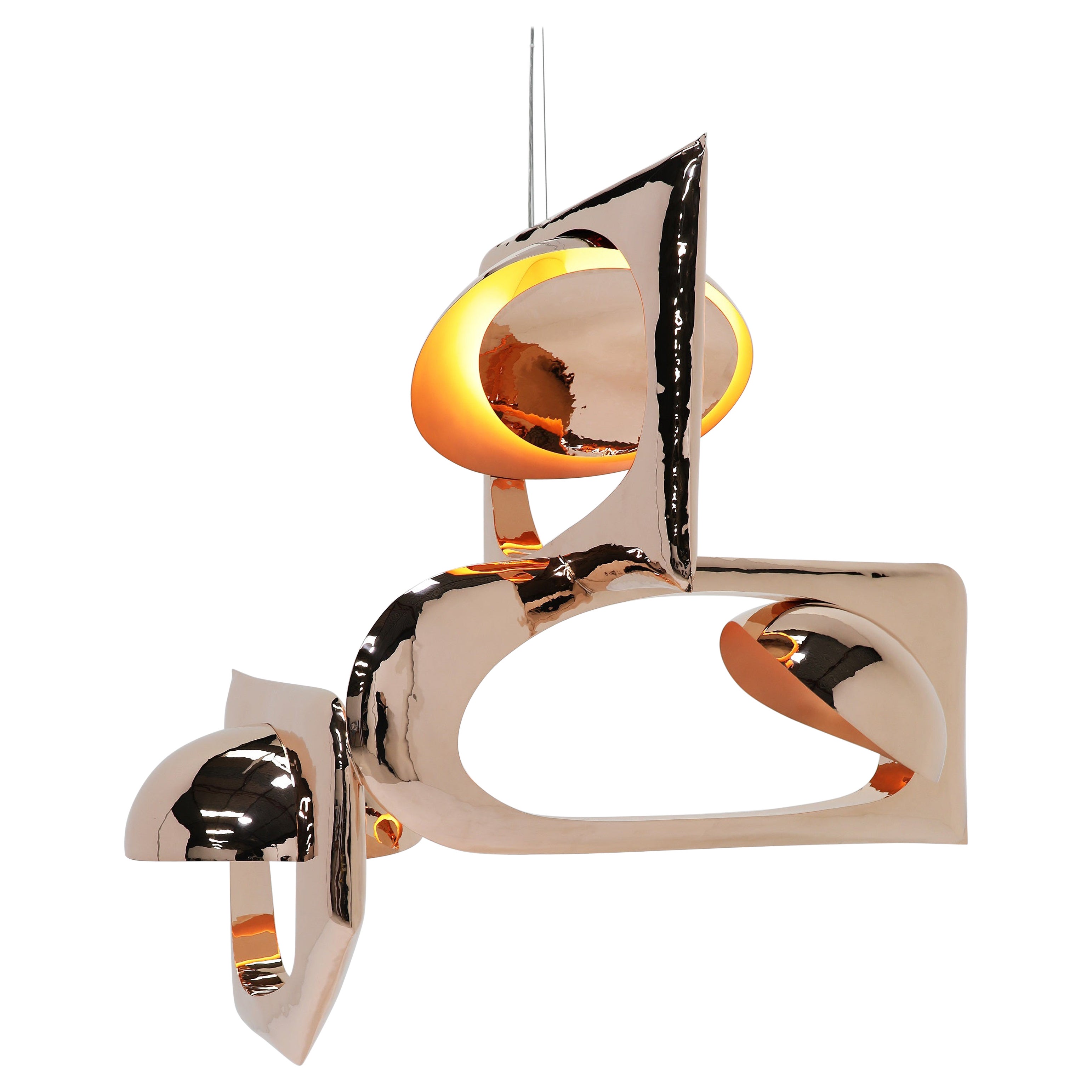 Niamh Barry, In the Eyes of, Polished Bronze Light Sculpture, Ireland, 2023