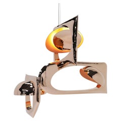 Niamh Barry, Negli occhi di, scultura luminosa in bronzo lucidato, Irlanda, 2023