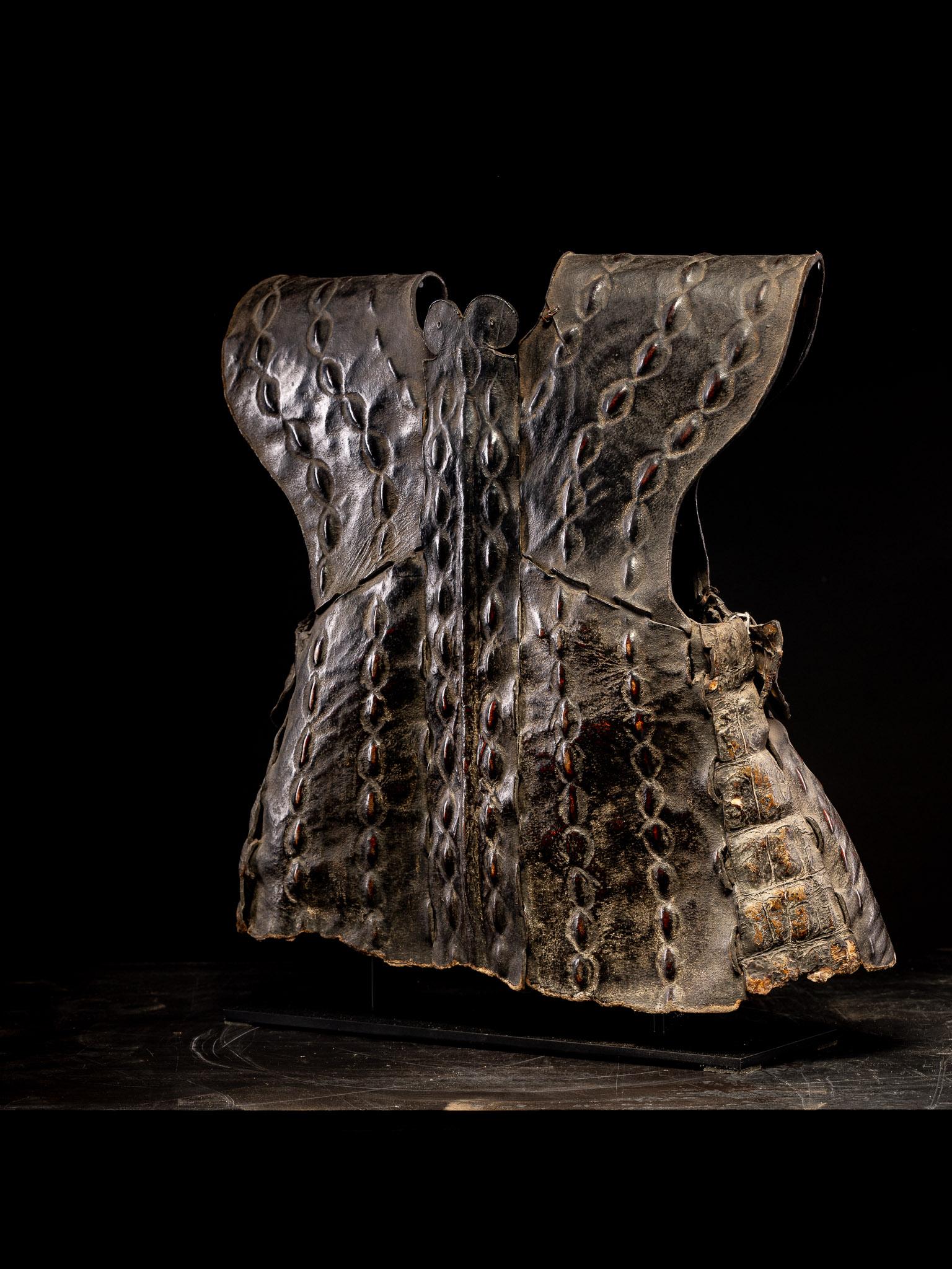 19th Century Nias Oroba Leather vest-shaped Cuirass Armor.