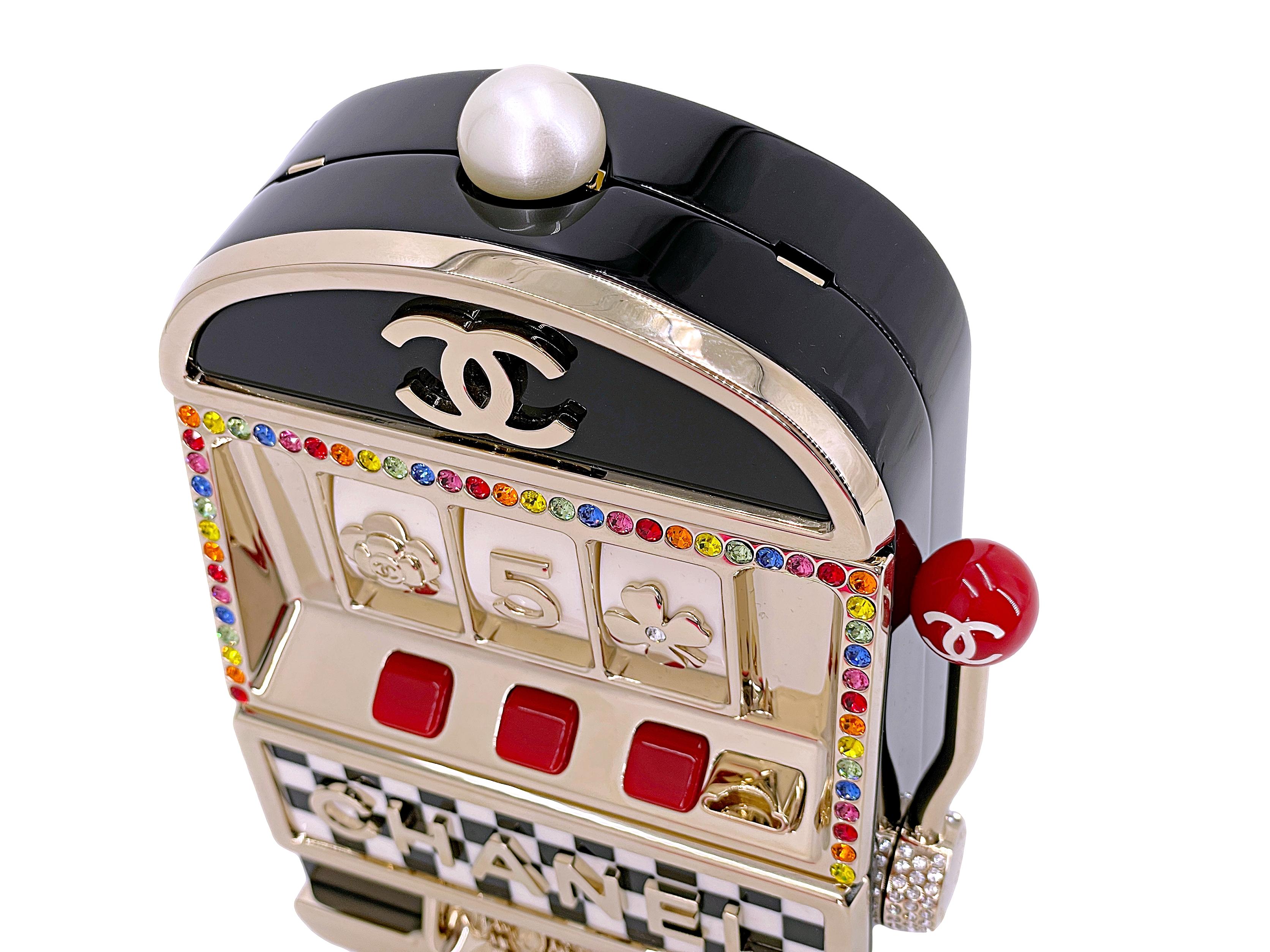 NIB Chanel 23C Monaco Slot Machine Casino Minaudière Abend Clutch Bag 67196 im Angebot 1