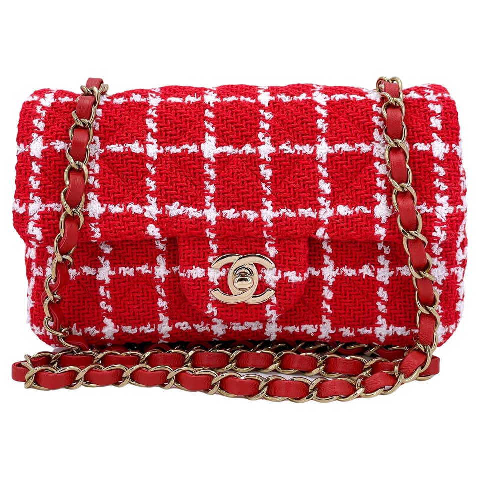 Chanel 22c Light Orange Quilted Lamb Rectangular Mini Classic Flap ...