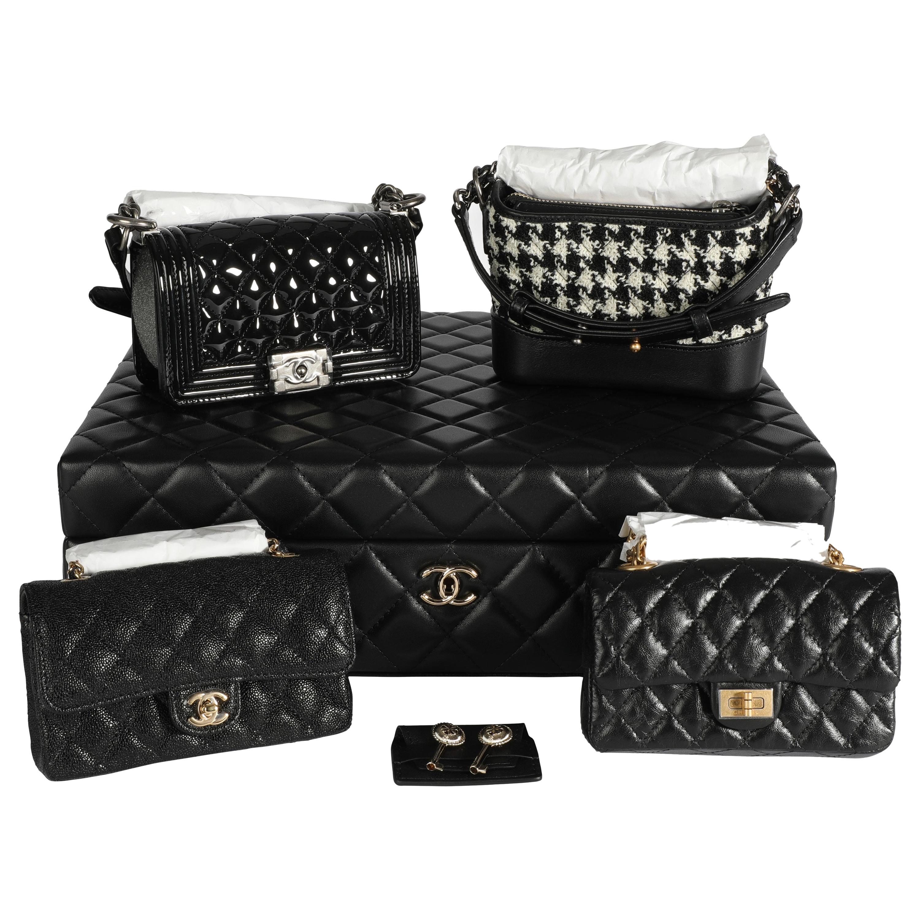Chanel Success Story Set Of 4 Mini Bags With Quilted Trunk, 2020