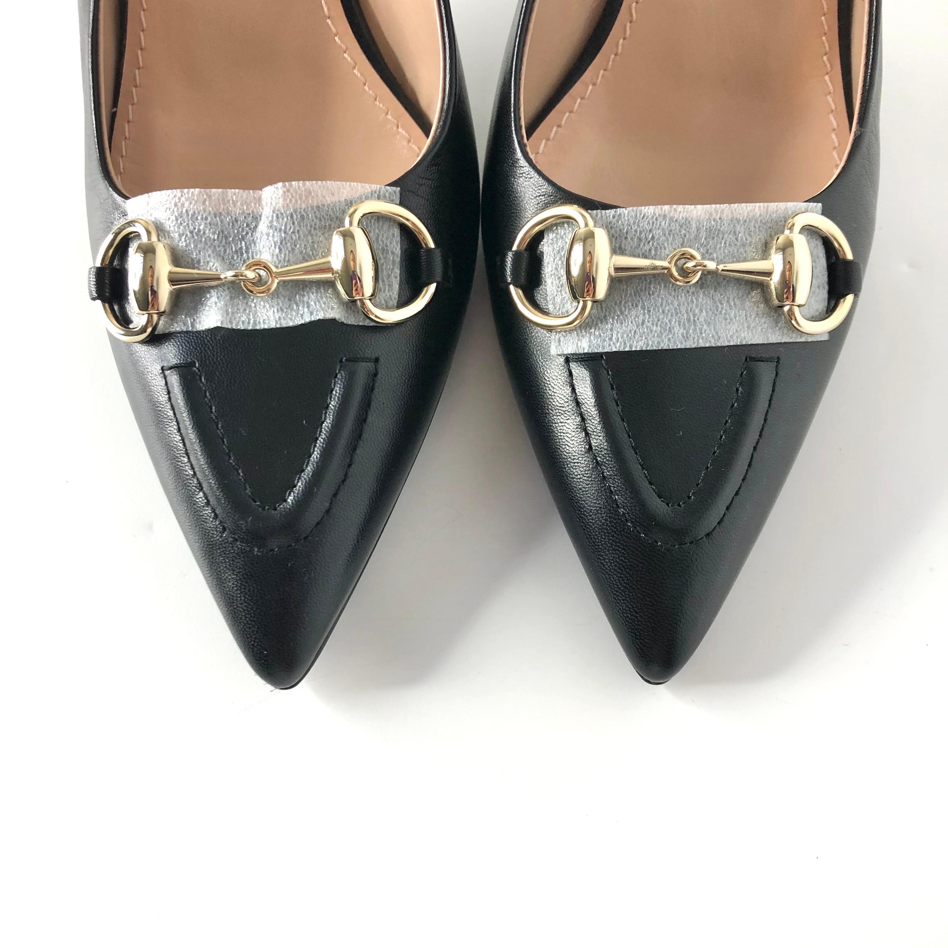 NIB Gucci Horsebit Slingback 100mm Pointed Toe Pumps 39 in vendita 1