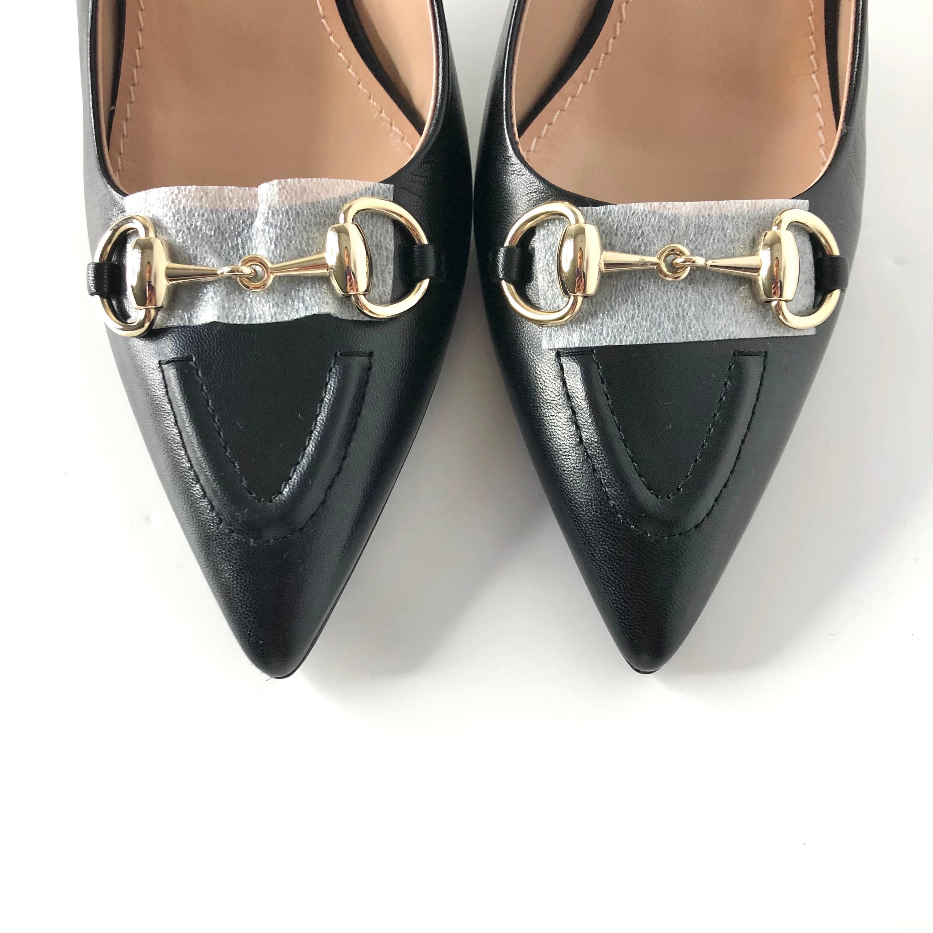 NIB Gucci Horsebit Slingback 100mm Pointed Toe Pumps 39 in vendita 3