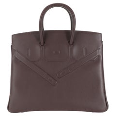 Hermès Bordeaux Evercalf Shadow Birkin 25, Neuf avec étiquette