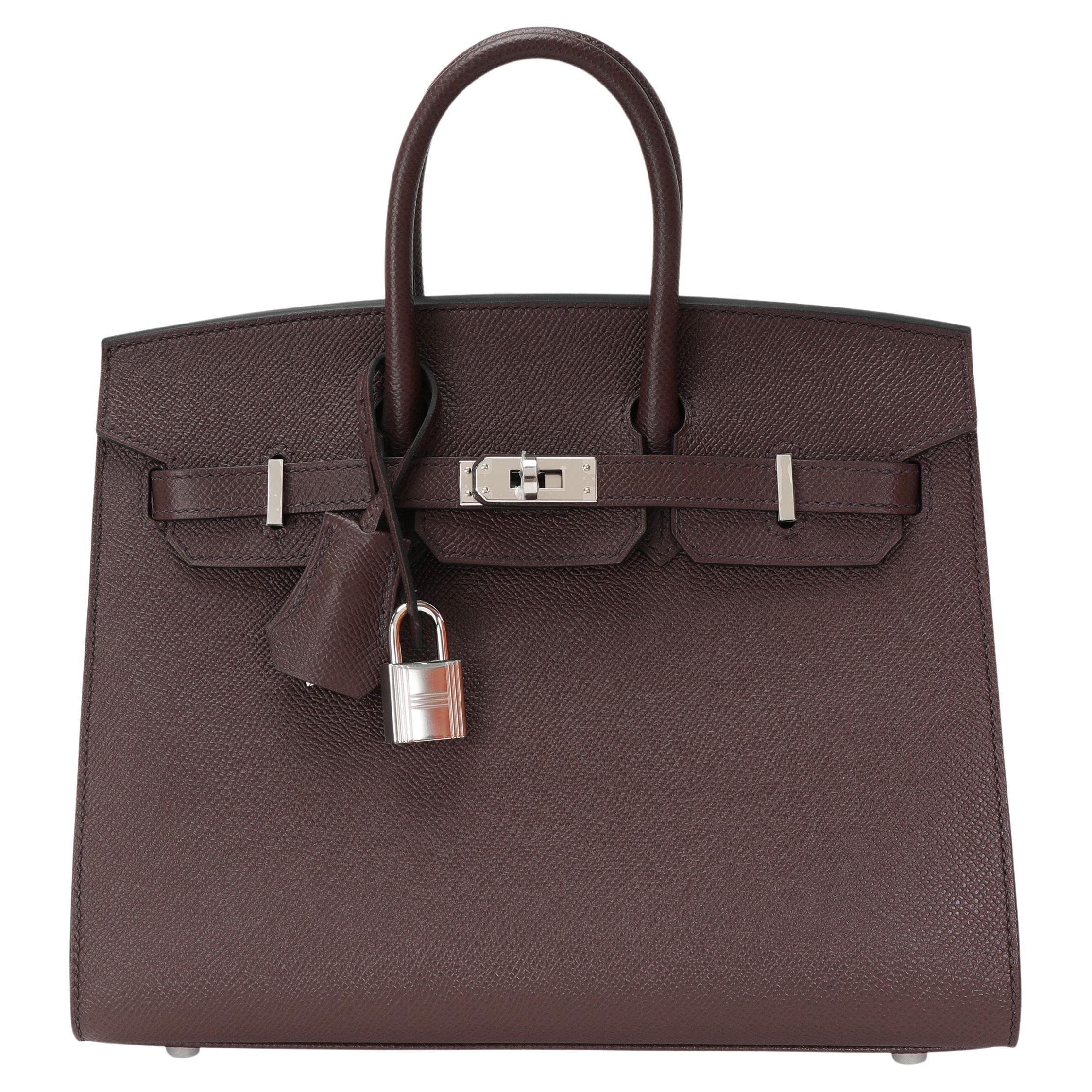 NIB Hermès Rouge Sellier Epsom Sellier Birkin 25 PHW