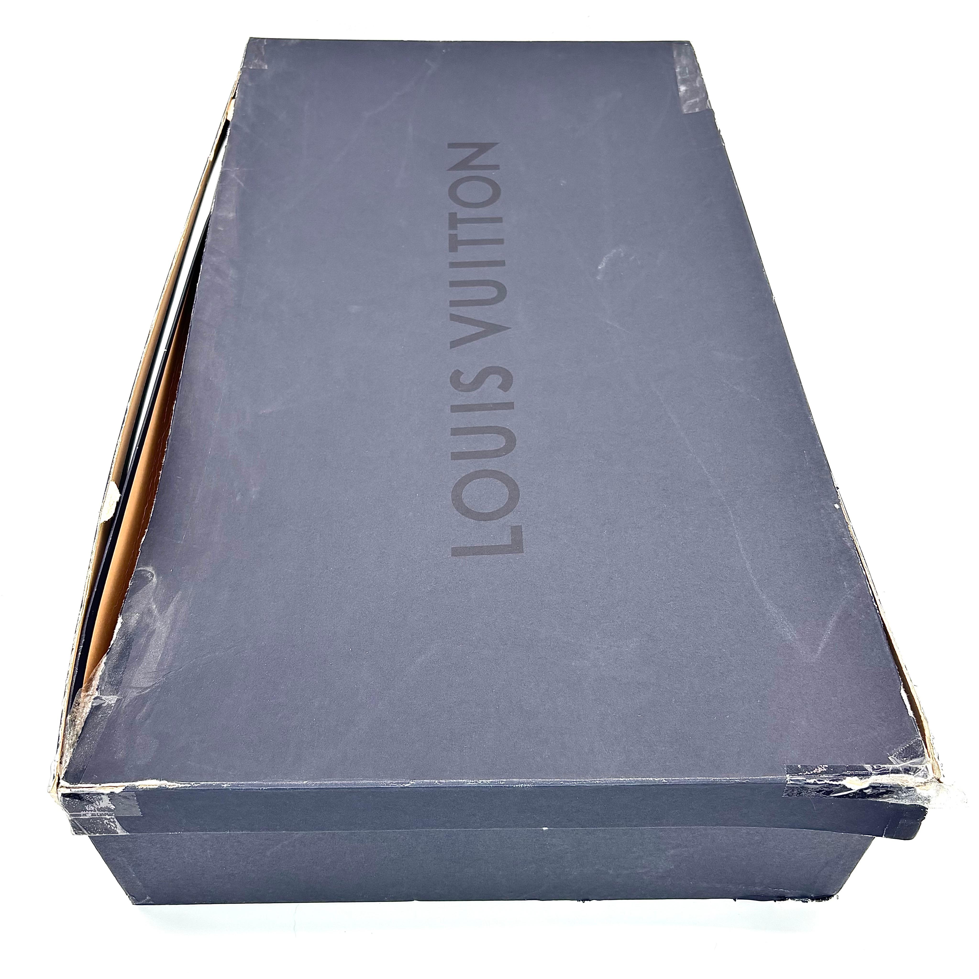 NIB Louis Vuitton A/W 2021 Runway Fornasetti LV Monogram Knee High Boots 37 For Sale 2