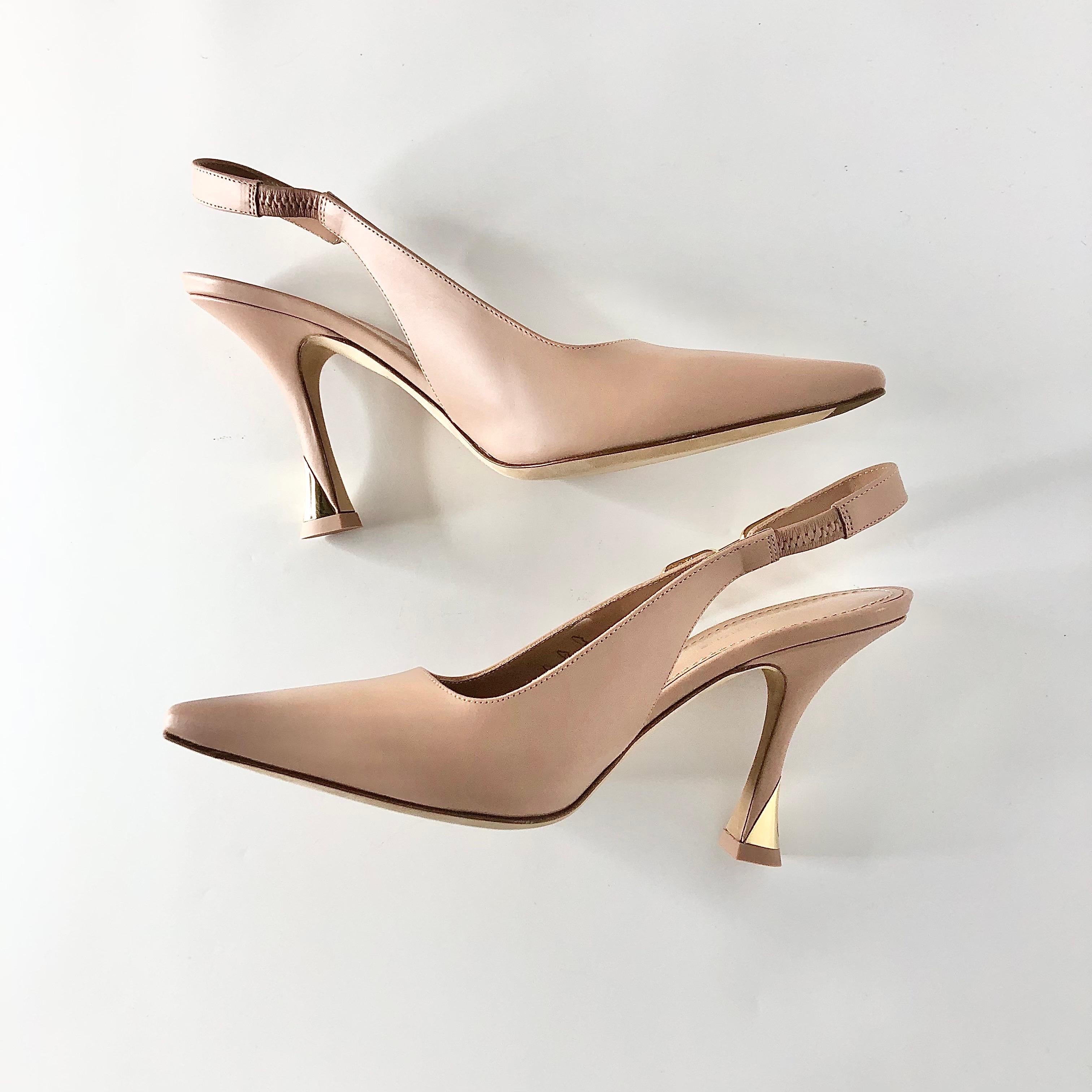 De las mujeres NIB Louis Vuitton Sparkle Slingback Pointed Toe Pumps 37 en venta
