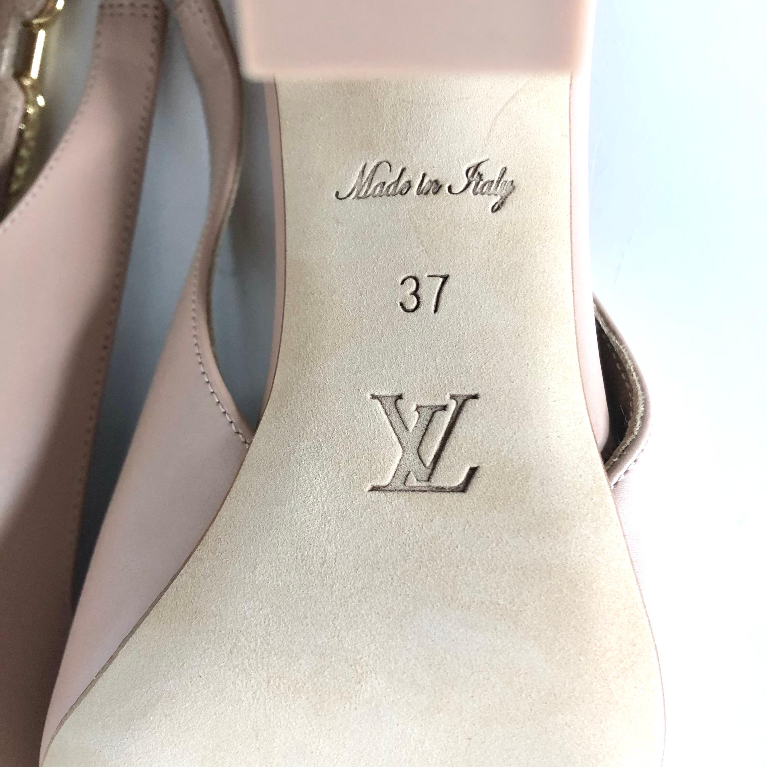 NIB Louis Vuitton Sparkle Slingback Pointed Toe Pumps 37 en venta 4