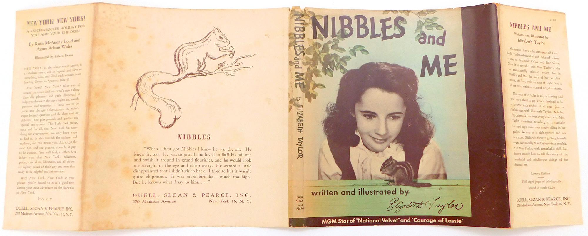20ième siècle Nibbles and Me, écrit et illustré par ELIZABETH TAYLOR en vente