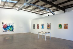 Nic Mathis, Untitled (Reclining), large monster acrylic wall painting