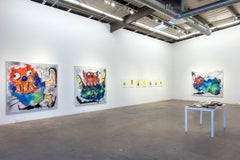 Nic Mathis, Untitled (Ski), abstract monster canvas wall art painting