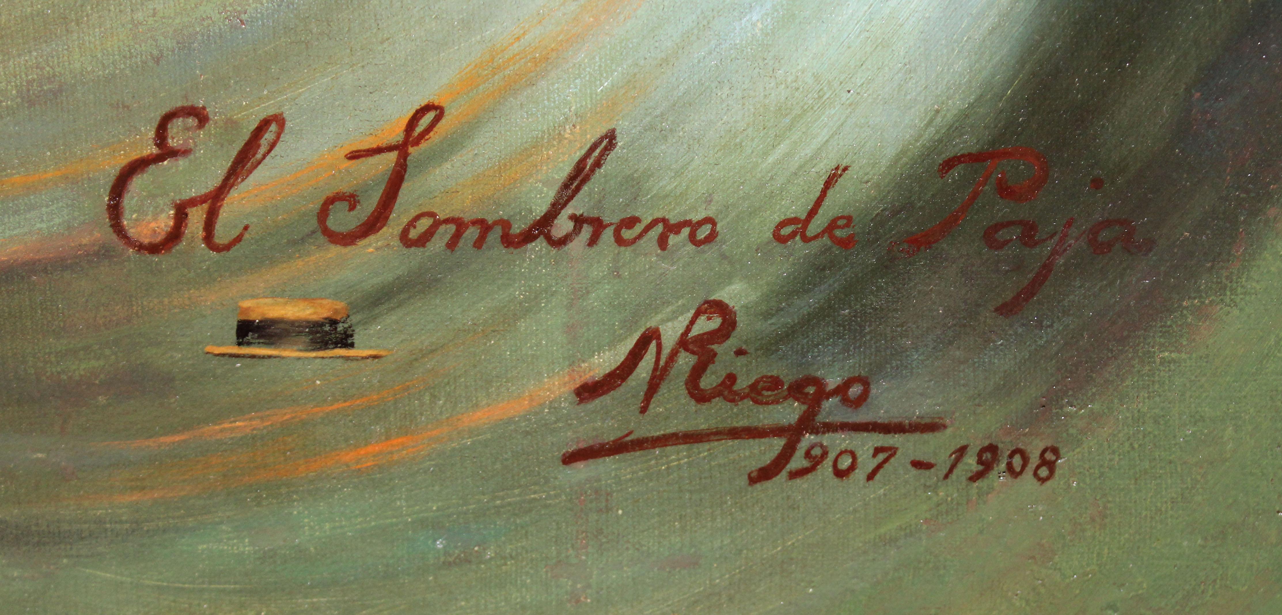 Joven desnuda en el mar - Óleo sobre tela - Año 1907 For Sale 6