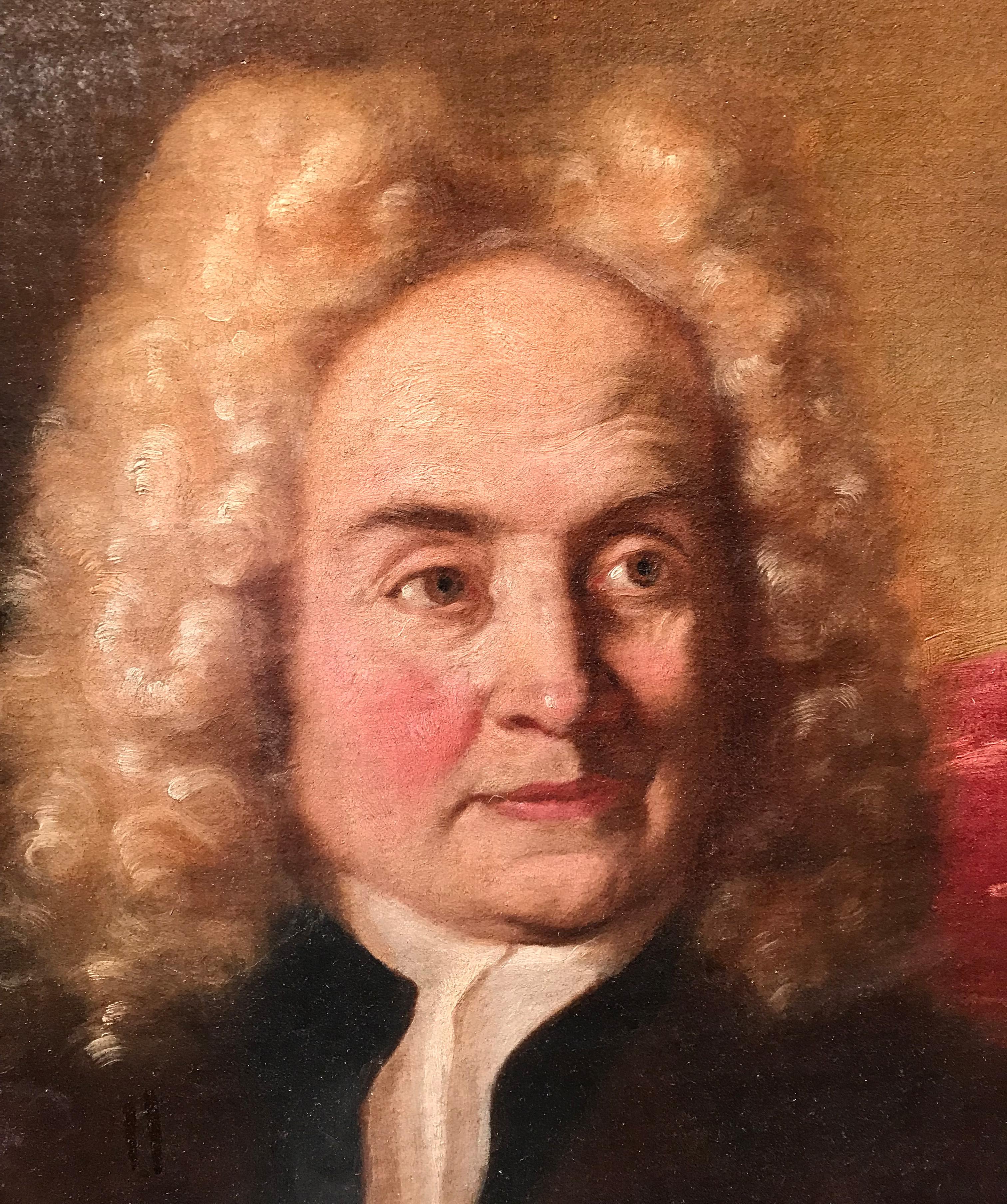 17.-18. Jahrhundert Von Niccolò Cassana Porträt eines Gentleman Öl auf Leinwand im Angebot 3