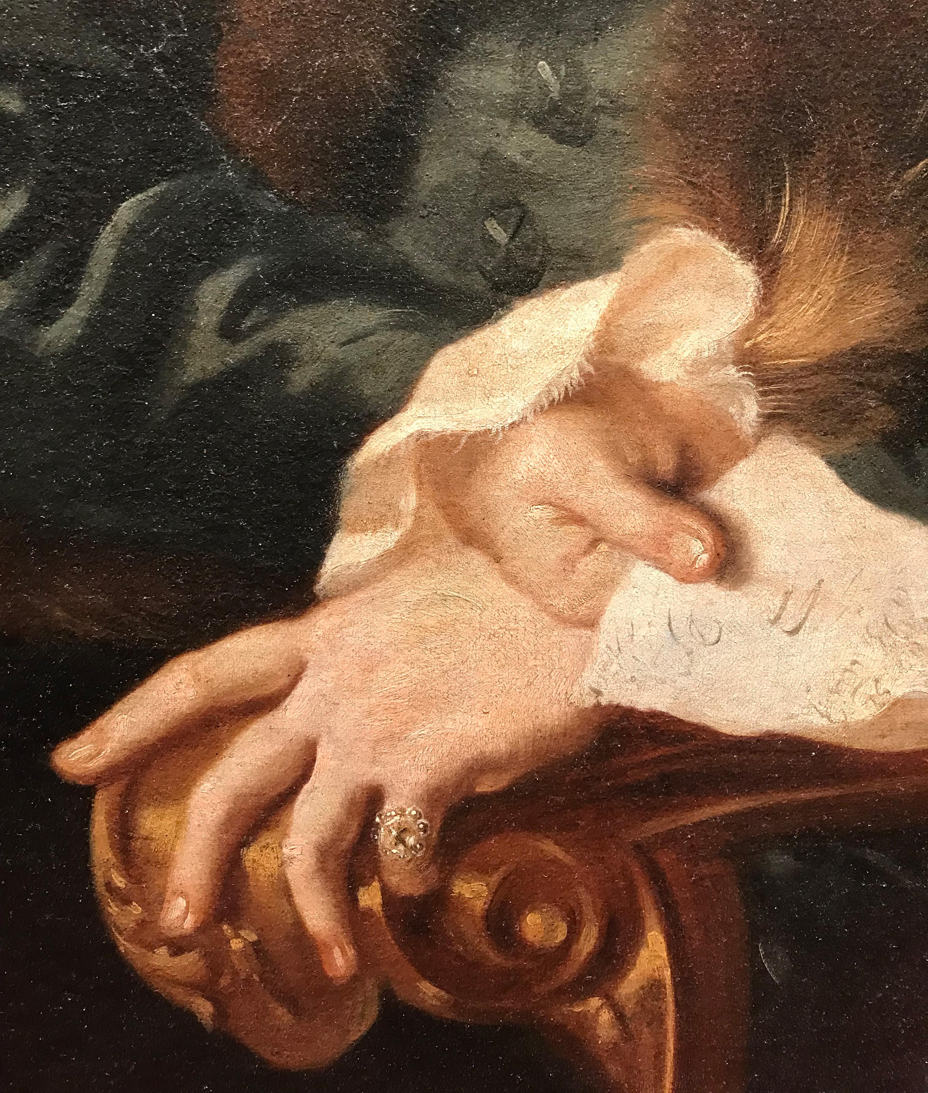17.-18. Jahrhundert Von Niccolò Cassana Porträt eines Gentleman Öl auf Leinwand im Angebot 5