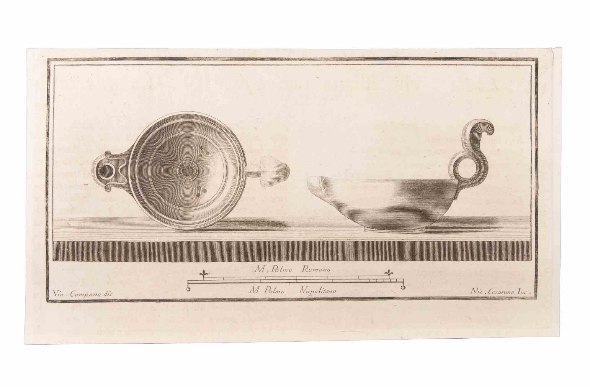 Oil Light ist eine Radierung von Niccolò Cesarano (1740-1815).

Die Radierung gehört zu der Druckserie "Antiquities of Herculaneum Exposed" (Originaltitel: "Le Antichità di Ercolano Esposte"), einem achtbändigen Band mit Stichen von Funden aus den