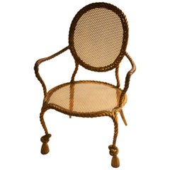 Niccolini paire de fauteuils en fer doré