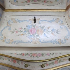 Niccolini Italia Hand Painted Lady’s Bombay Secretary Desk 20thC
